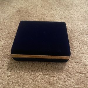 Vintage velvet jewelry box